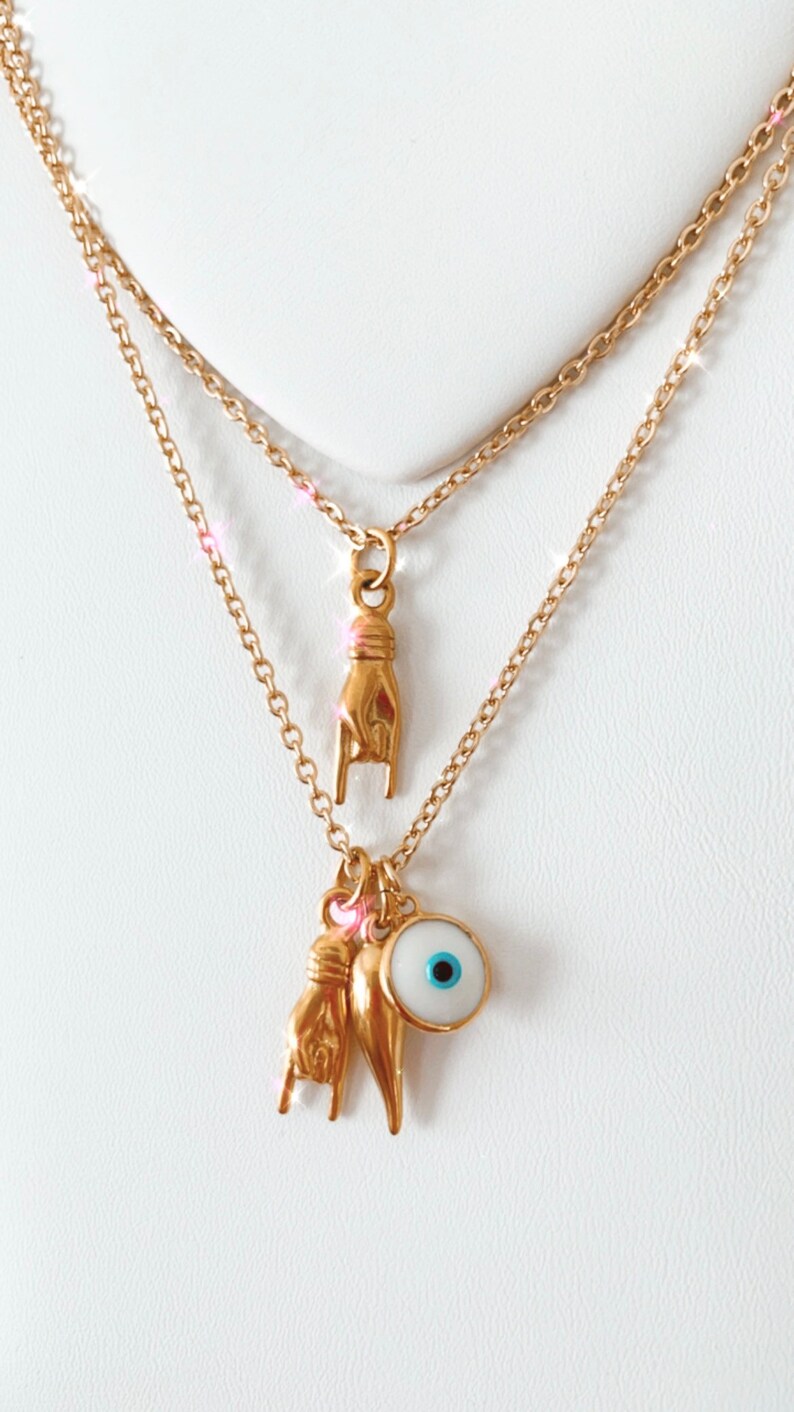 Mano cornuto necklace Clearance