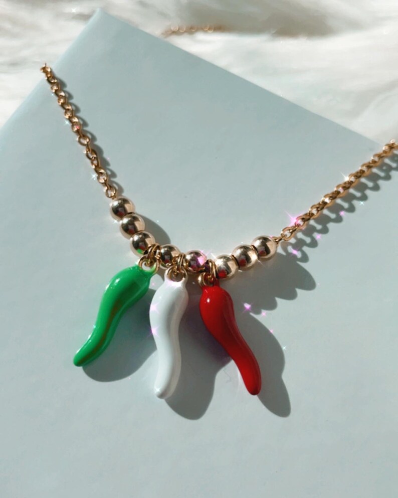 BESTSELLER The Viva Italia Triple Cornicello Necklace image 1