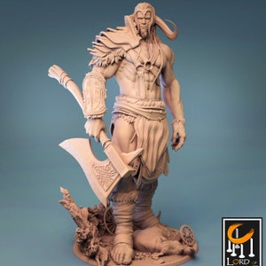 Frost Giant Miniature - Lord of the Print | Storm Giant Model | Gargantuan Viking Barbarian | Dungeons and Dragons | DnD | Wargaming