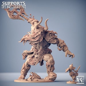 Frost Giant Miniature - Artisan Guild | Giant Viking Model | Mega Gargant | Dungeons and Dragons | DnD | Wargaming | Hulgfnir Frost Jotunn