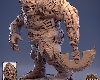 Undead Giant Miniature - Daybreak Miniatures | Flesh Golem Model