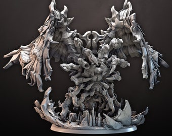 Abyssal Demon Miniature - Castnplay | Chaos Spawn Insect Model | Wargaming | Ulthyrax Voidbourne Scourge