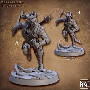 Tiefling Sorcerer Miniatures - Artisan Guild | Demon Bard Models | Cleric | Rogue | Wizard | Dungeons and Dragons | DnD | Wargaming