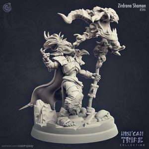 Goblin Sorcerer Miniature - Castnplay | Night Goblin Shaman Model | Dungeons & Dragons | DnD | Wargaming | Zirdana Shaman