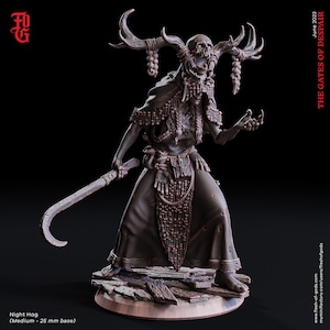 Grimdark Shaman Miniature -  Flesh of Gods | Swamp Hag Model | Druid | Dungeons and Dragons | DnD | Wargaming | Gates of Despair