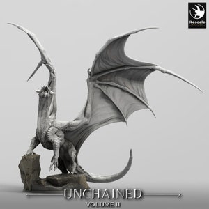 Elder Red Dragon Mount Miniature - Rescale Miniatures | Adult Githyanki War Beast Model | Dungeons & Dragons | DnD | Wargaming | Unchained