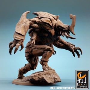 Umber Hulk Miniature - Lord of the Print | Insect Warrior Model | Cave Monster | Dungeons & Dragons | DnD | Wargaming