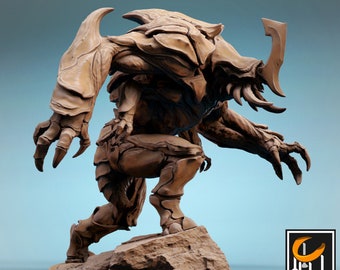 Umber Hulk Miniature - Lord of the Print | Insect Warrior Model | Cave Monster | Dungeons & Dragons | DnD | Wargaming