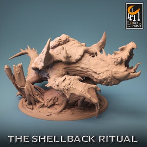 Dragon Turtle Miniature - Lord of the Print | Gargantuan Sea Creature Model | Dungeons & Dragons | DnD | Wargaming | The Shellback Ritual