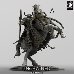 Chaos Knight Horsemen Miniatures - Rescale Miniatures | Slaves of Darkness Cavalry Models | Dungeons & Dragons | DnD | Wargaming | Unchained