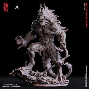 Sea Monster Miniatures -  Flesh of Gods | Troglodyte Models | Abyssal Horror | Grimdark Fishfolk | Dungeons and Dragons | DnD | Wargaming