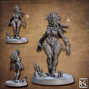 Lust Daemon Pinup Miniature - Artisan Guild | Succubus Sorcerer Model | Dungeons & Dragons | DnD | Wargaming | Horrors of Rodburg Barrows
