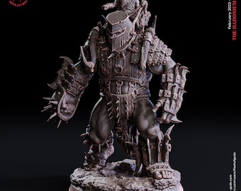 Mounted Giant Miniature -  Flesh of Gods | Dwarf Battle Master Model | Dungeons and Dragons | DnD | Wargaming | Hadonium Mines