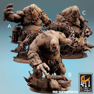 Cyclops Miniatures - Lord of the Print | Giant Ogre Models | Gargantuan Chaos Spawn | Ogor Mawtribe | Dungeons and Dragons | DnD | Wargaming