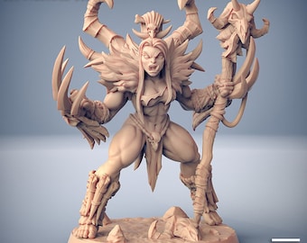 Orc Shaman Miniature - Artisan Guild | Barbarian Model | Wargaming