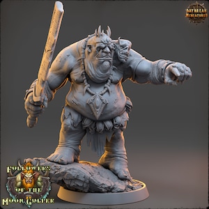 Ettin Miniature -  Daybreak Miniatures | Two Headed Giant Model | Dungeons and Dragons | DnD | Wargaming | Followers of the Moon Gulper
