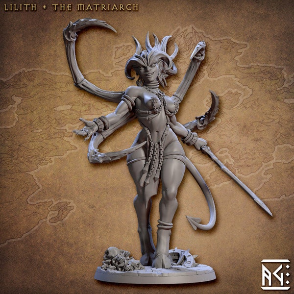 Succubus Warlock Miniature - Artisan Guild | Greater Daemon of Slaanesh Model | Dungeons and Dragons | DnD | Wargaming | Lilith