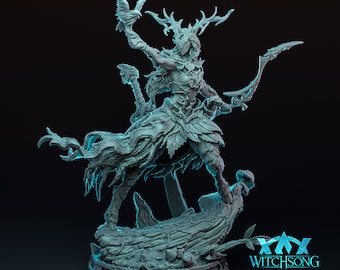 Satyr Druid - Witchsong Miniatures | Beastfolk Shaman Model | Forest Guardian | Lady of the Grove