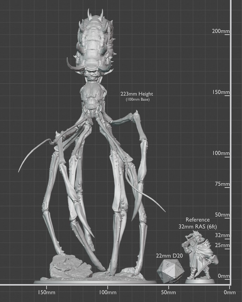 Giant Crab Miniature - Lord of the Print | Ancient Sea Monster Model | Gargantuan Deep Creature | Wargaming image 2