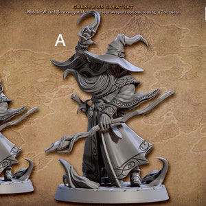 Human Archmage Miniature - Artisan Guild | Wizard Adventurer Model | Dungeons and Dragons | DnD | Wargaming | Arcanist Guild