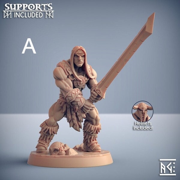 Barbarian Warrior Miniatures - Artisan Guild | Viking Infantry Models | Wargaming | Dragonpeak Barbarian