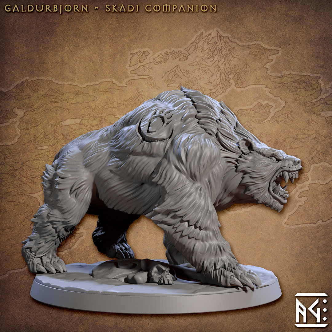 d*3様 world of miniature bears GUILOY　オート Giant Bear Miniature - Artisan Guild | Werebear Beast Form