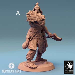 Orc Axe Infantry Miniatures - Rescale Miniatures | Savage Orruk Warboyz Models | Dungeons & Dragons | DnD | Wargaming | Northern Orcs