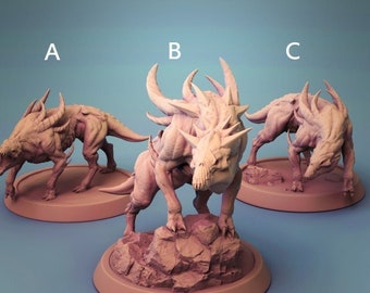 Hell Hound Miniatures - Lord of the Print | Chaos Beast Model | Kroot Hound | Chaos Spawn | Dungeons and Dragons | DnD | Wargaming