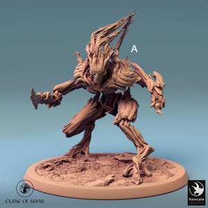 Grimdark Dryad Infantry Miniatures - Rescale Miniatures | Sylvaneth Twistweald Model | Dungeons & Dragons | DnD 5e | Wargaming | Curse Briar