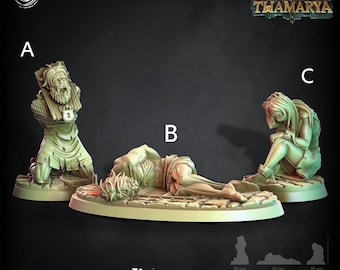 Prisoner Miniatures | Human Prison Slave Models | 32mm Wargaming Figures