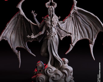 Female Daemon Prince Miniature -  Flesh of Gods | Keeper of Secrets Model | Dungeons and Dragons | DnD | Wargaming | Forgotten Ancestry