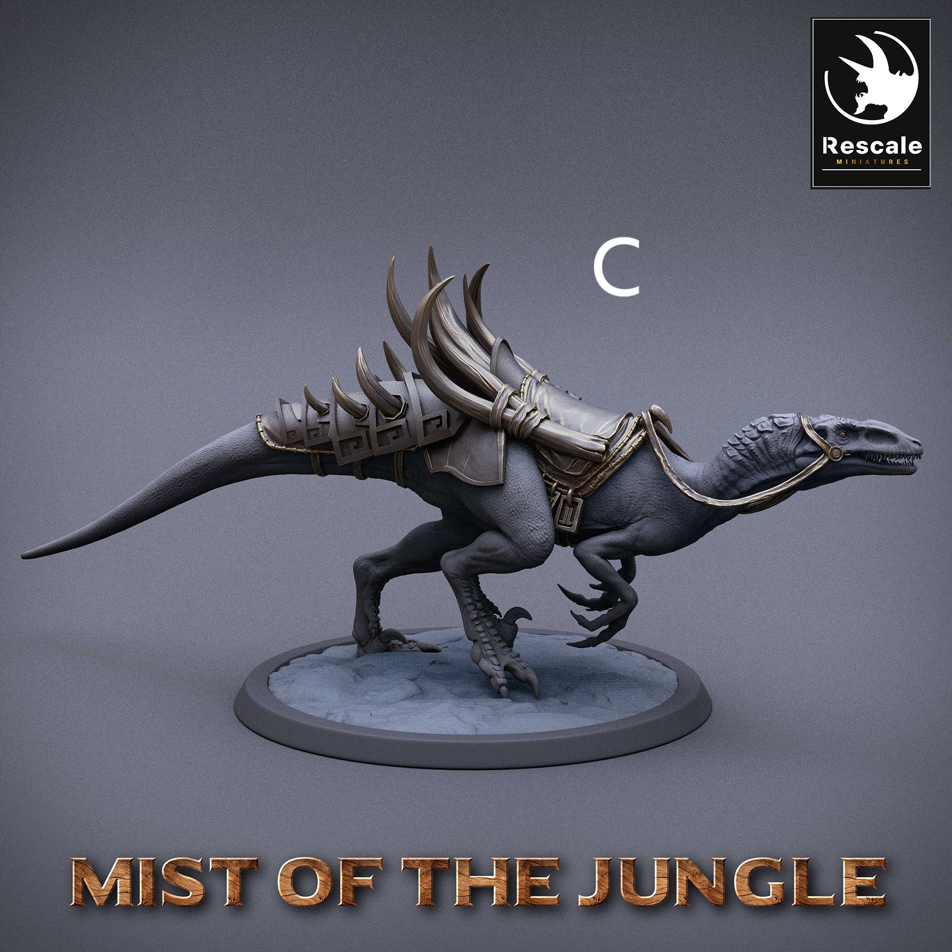 Raptor Dinosaur Mount Miniatures - Rescale Miniatures | Seraphon Saurus ...