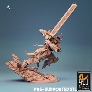 Storm Giant Miniature - Lord of the Print | Giant Barbarian Model | Viking Berserker | Dungeons & Dragons | DnD | Gloomhaven | Wargaming