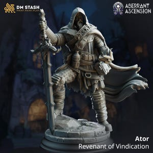 Male Human Warlock Miniature - DM Stash | Old Elf Fighter Model | Dungeons and Dragons | DnD | Wargaming | Aberrant Ascension