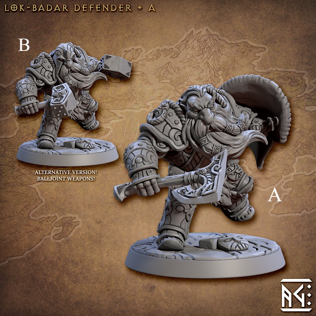 Dwarven Oathbreaker E 3D Printing Model STL Dwarven Oathbreaker E 3D Printing Model STL