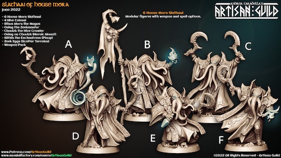 Miniatura Illithid Mindflayer B – Dungeons And Dragons – Artisan Guild Fantasy Unpainted - Foto 6
