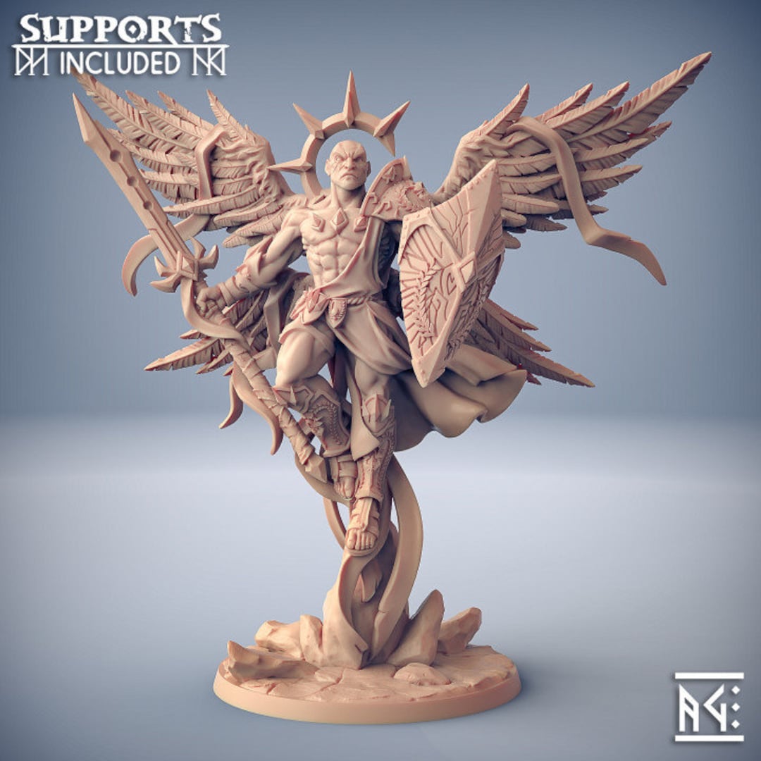 Giant Celestial Paladin Miniature - Artisan Guild | Deva War Cleric ...