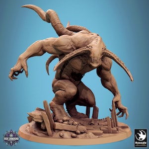 Giant Chaos Spawn - Rescale Miniatures | Exhalted Eldritch Daemon Model | Fate Unbound