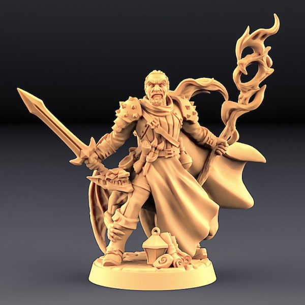 Warlock Miniature - Artisan Guild | Battlemage Model | Dungeons and Dragons | DnD | Wargaming