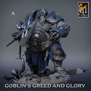 Ogre Infantry Miniatures - Lord of the Print | Giantkin Warrior Models | Dungeons & Dragons | DnD | Gloomhaven | Wargaming | Goblin&#39;s Greed
