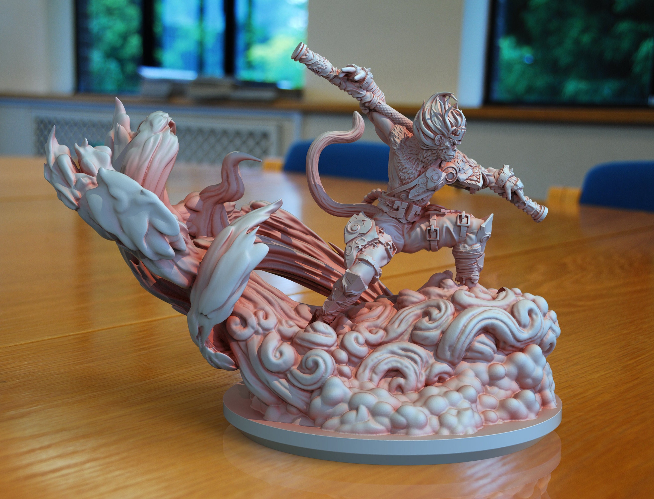 GUILD OF CRAFTS Runtis シングルモンク　サイズ7 Monkey Folk Monk Miniature - Clay Cyanide Miniatures | Apeling