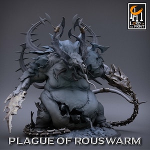 Ratfolk Brood Horror Miniature - Lord of the Print | Grimdark Skaven Abomination Model | Dungeons & Dragons | DnD | Wargaming | Rouswarm