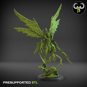 Elder Fae Miniature - Clay Beast Creation | Forest Fey Fairy Model | Dungeons and Dragons | DnD | Wargaming | Arch Fae