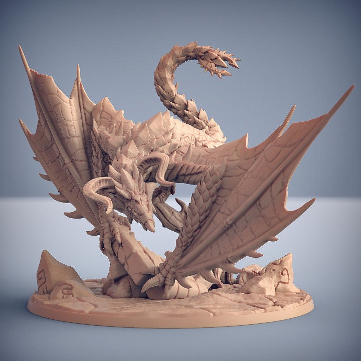 【美品】Barbarossa Wyvern Dragon Mount & Barbarian Rider Model - Artisan Guild | Orruk