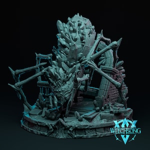 Giant Spider Miniature -  Witchsong Miniatures | Crystal Monster Model | Gargant Arachnid | Dungeons and Dragons | DnD | Wargaming