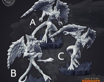 Fury Imp Miniatures - Castnplay | Winged Chaos Demon Models | Dungeons & Dragons | DnD | Wargaming | Kafteros