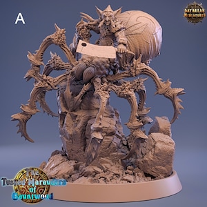 Goblin Cavalry Miniatures -  Daybreak Miniatures | Mounted Spider Models | Dungeons and Dragons | DnD | Wargaming