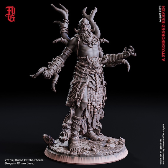 Storm Giant Miniature - Flesh of Gods | Gargant Mancrusher Model