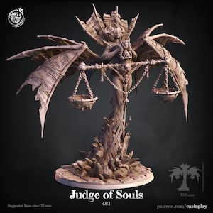 Demon Queen Miniature - Castnplay | Greater Daemon of Tzeentch Model | Dungeons & Dragons | DnD | Wargaming | Judge of Souls