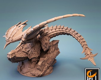 Chardalyn Dragon Miniature - Lord of the Print | Gargantuan Construct Dragon Model | Dungeons & Dragons | DnD | Wargaming | Icewind Dale